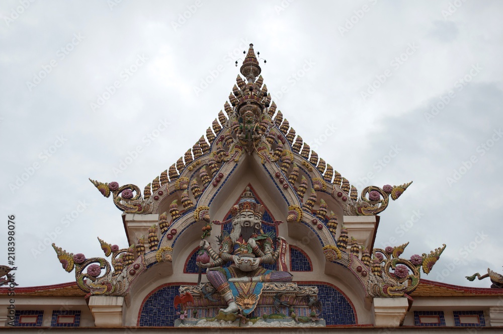 The stucco art in temple form Thailand. The stucco art in temple form Thailand.