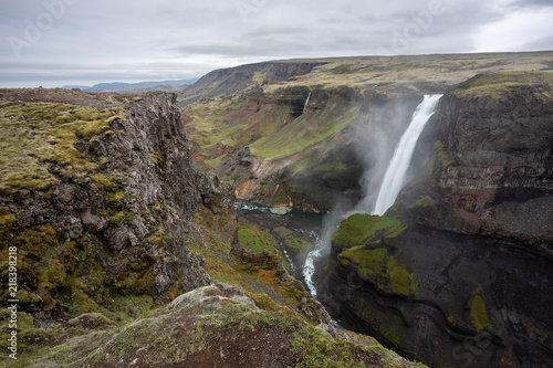 Wasserfall H  ifoss in Hekla  ISLAND