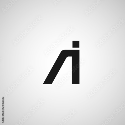 Initial Letter AI Logo Template Design