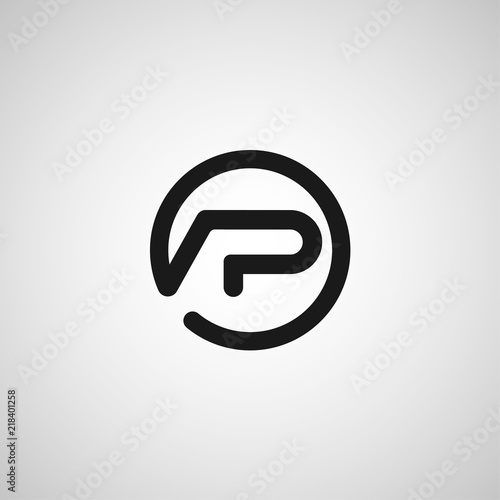 Initial Letter AP Logo Template Design