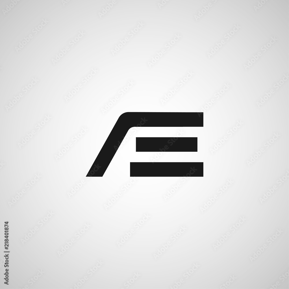 Initial Letter AE Logo Template Design Initial Letter AE Logo Template Design