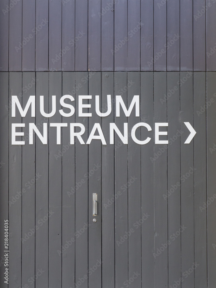 Museum Entrance Sign Museum Entrance Sign