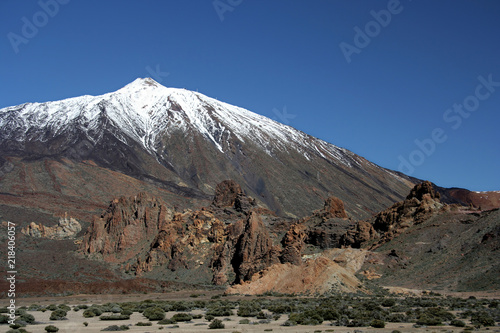 Pico De Teide With Snow Cap, Spain