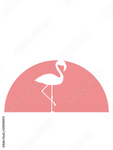 sonnenaufgang urlaub palmen ferien sonne sommer insel meer flamingo clipart comic cartoon vogel pink süß niedlich