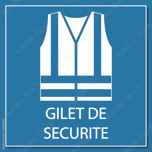 Logo gilet de sécurité.