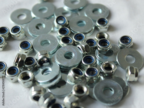 Galvanized protective nuts and washers