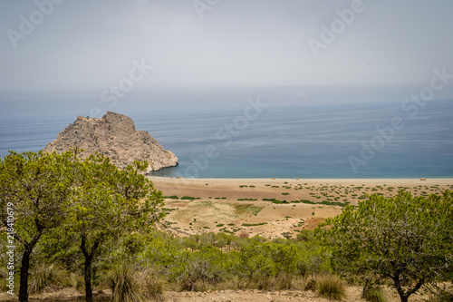 Jebha hwade harbor and waves and rocks photo