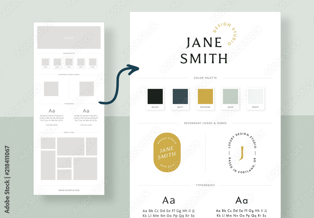 Brand Board Layout Stock Template | Adobe Stock brand-board-layout-stock-template-adobe-stock
