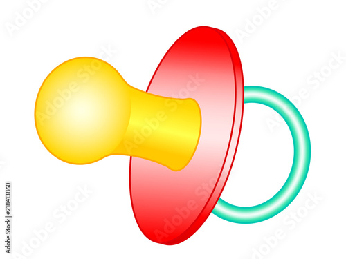 Baby pacifier illustration