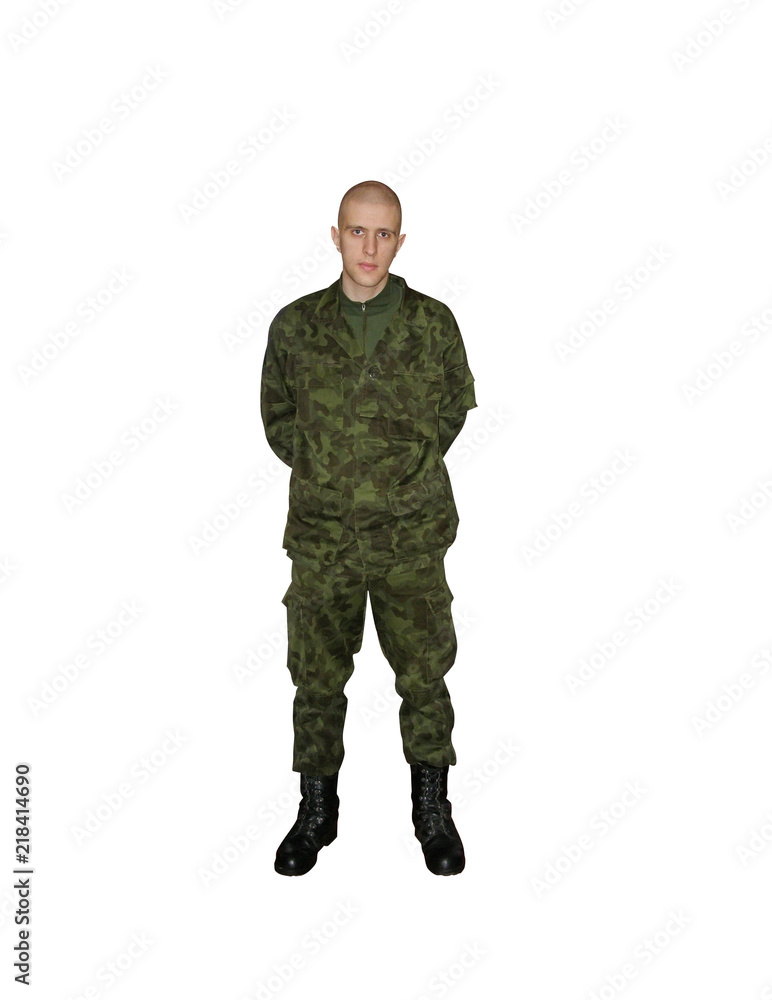 Young soldier in camouflage Young soldier in camouflage