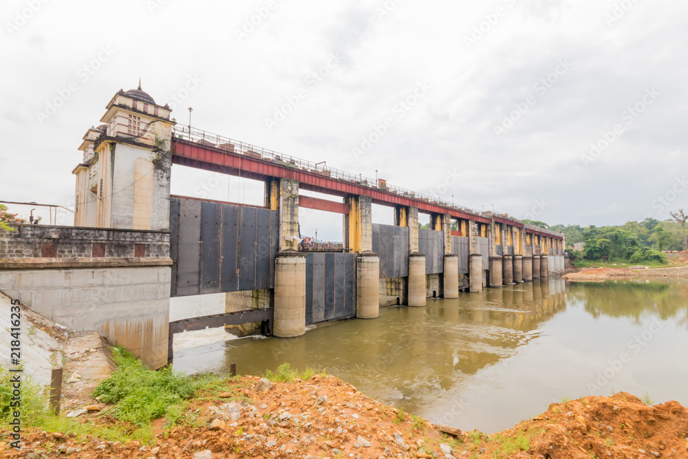 Bhoothathankettu Barriage Dam from Kerala, India