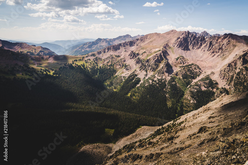 Jagged mountain peaks near Silverthorne, Colorado in summer.  © Rosemary