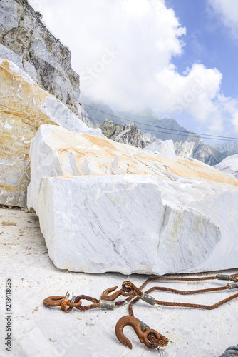 Carrara marble quarry. Apuan Alps, Tuscany, Italy