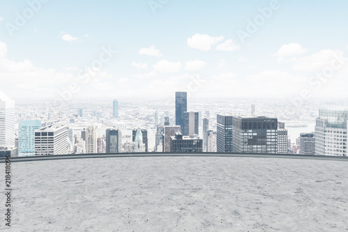 Cityscape seen from a balcony © ImageFlow
