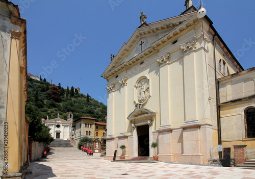 Canvastavla chiesa di Sant'Antonio abate e chiesa dei Carmini a Marostica