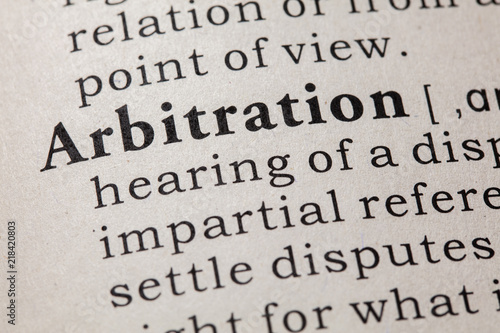definition of arbitration photo