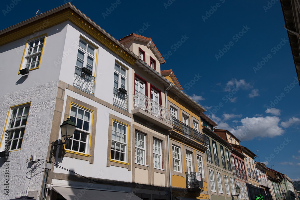 Casas en la ciudad de Chaves, Portugal