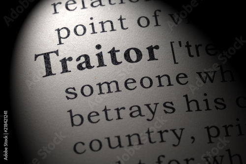Fototapeta definition of traitor
