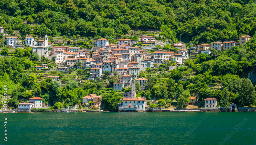 Fototapeta premium Careno, small village overlooking Lake Como. Lombardy, Italy.