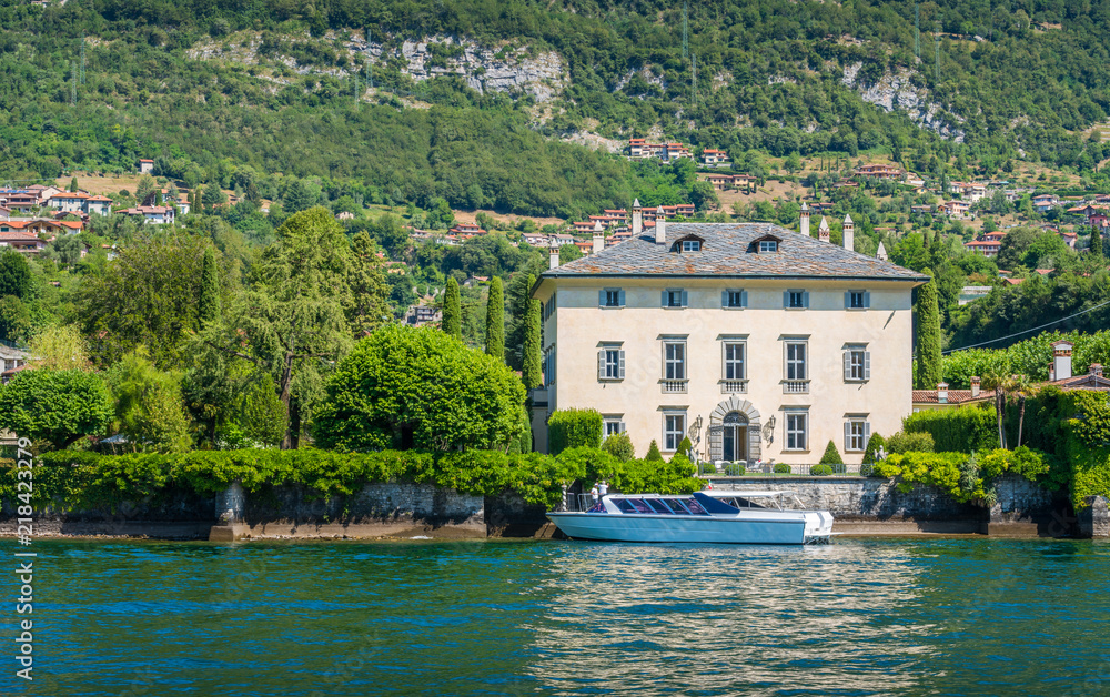 Fototapeta premium The beautiful Villa Balbiano in Ossuccio, on Lake Como, Lombardy, Italy.