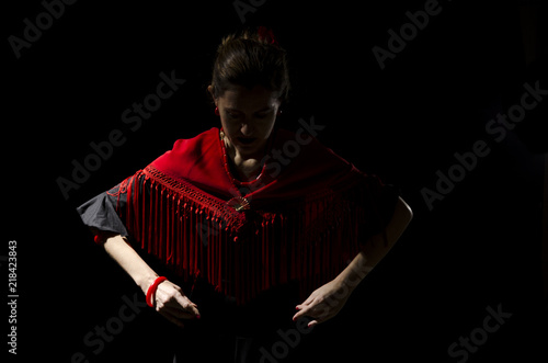 Wallpaper Mural Dramatic portrait of a flamenco dancer Torontodigital.ca