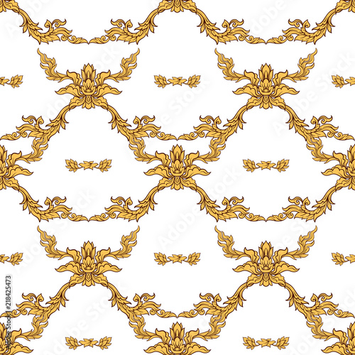 Seamless pattern, background of decorative elements of tradition