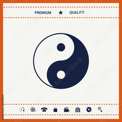 Yin yang symbol of harmony and balance