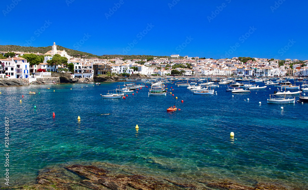 Main view of Cadaqués bay and village, from 