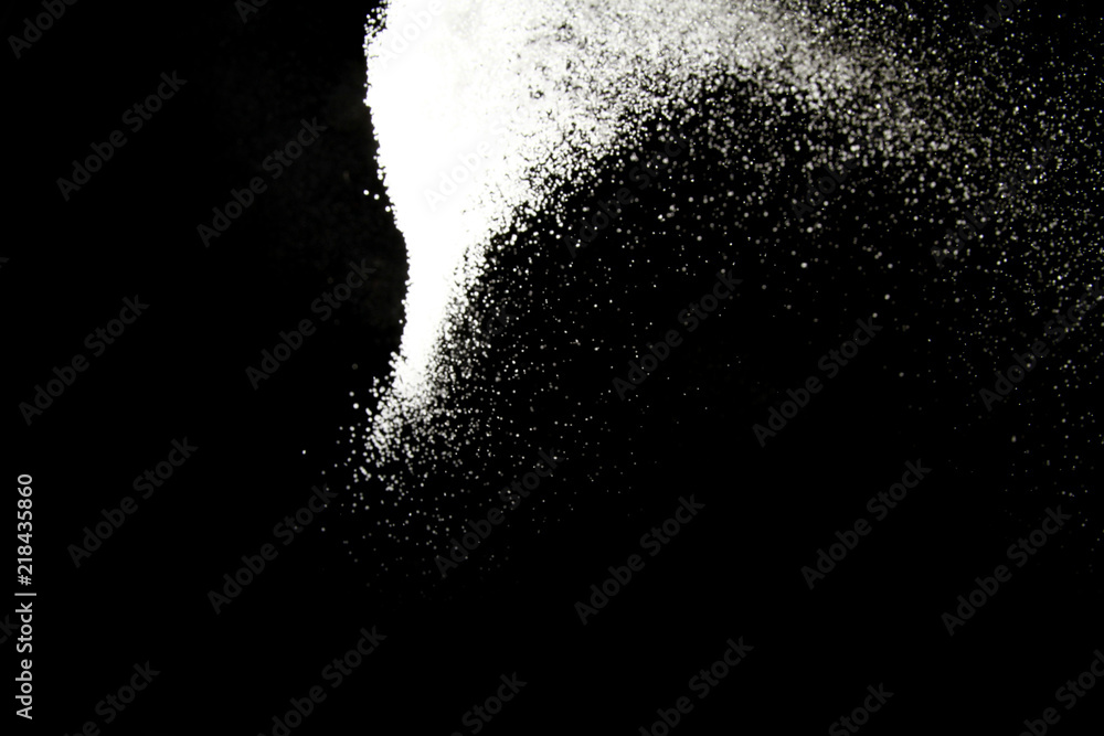 Obraz premium Salt background / Salt, table salt or common salt is a mineral composed primarily of sodium chloride (NaCl), a chemical compound belonging to the larger class of salts