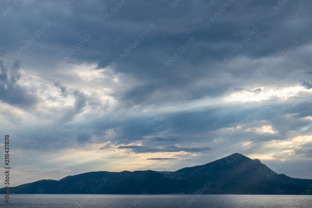 Seascape of South Italy. 