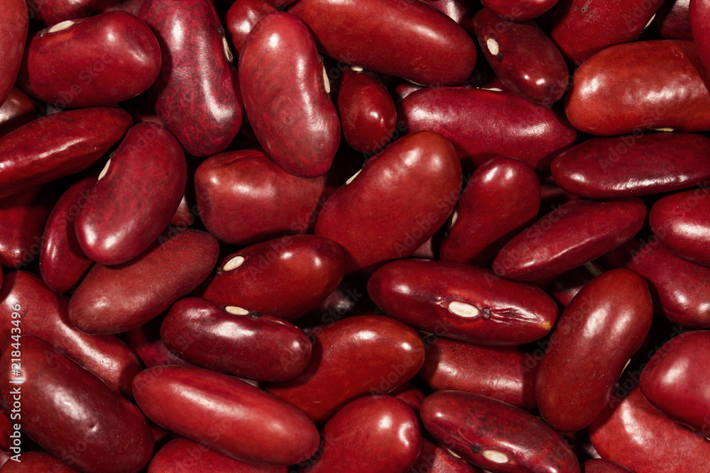 Close up red kidney bean texture background Close up red kidney bean texture background
