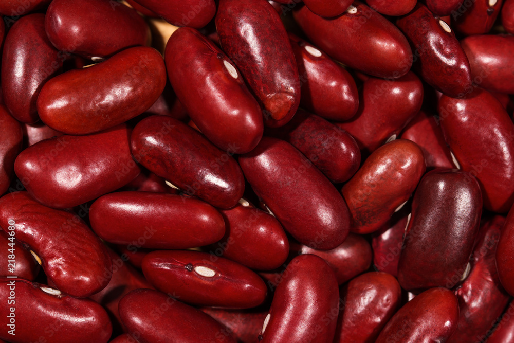 Close up red kidney bean texture background Close up red kidney bean texture background