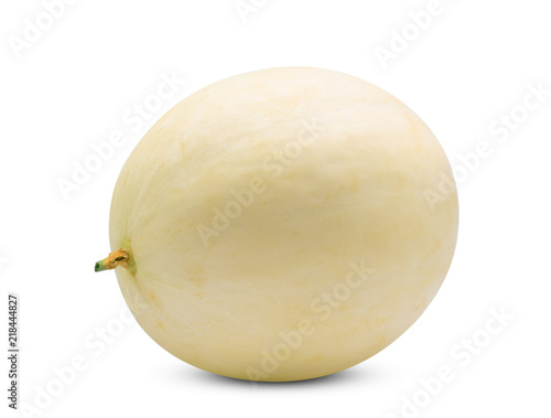 whole honeydew melon(sunlady) isolated on white background