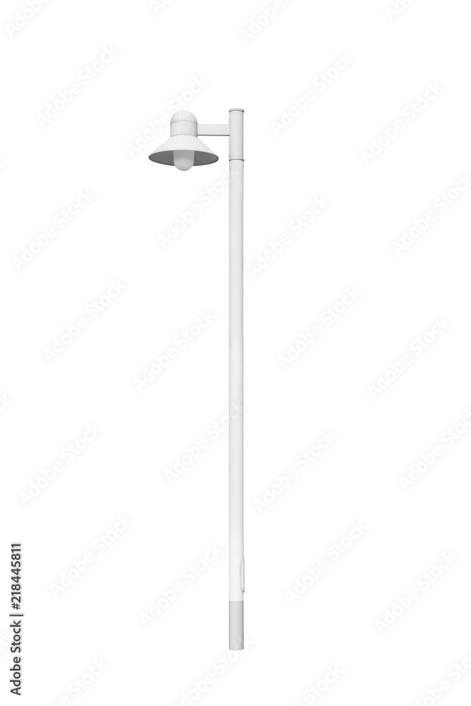Street light pole isolated on a white background. Street light pole isolated on a white background.