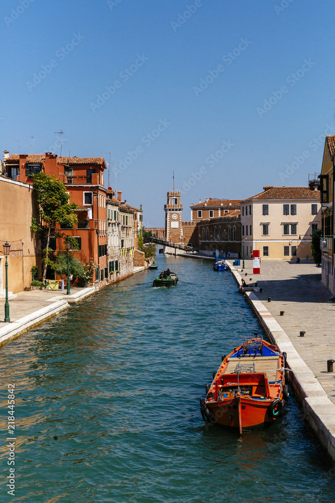 Canal Leading to the Arsenal of Venice, Italy