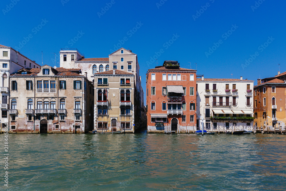 Venetian Architecture by Grand Canal in Venice, Italy