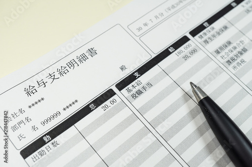給与支給明細書