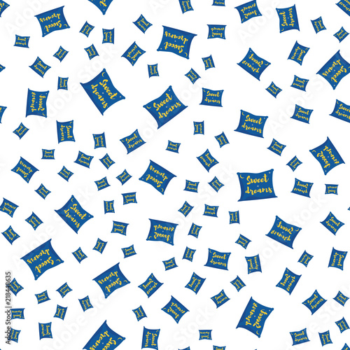 Seamless pattern of cushion for sleeping randomly