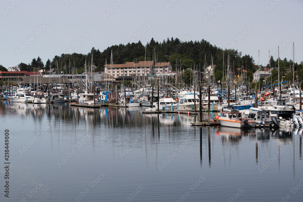 Boats in an Alaskan Seaport