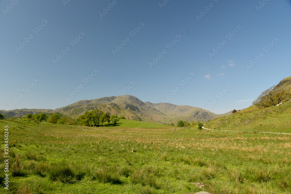 View across Little Langdale to Wetherlam, Lake District View across Little Langdale to Wetherlam, Lake District