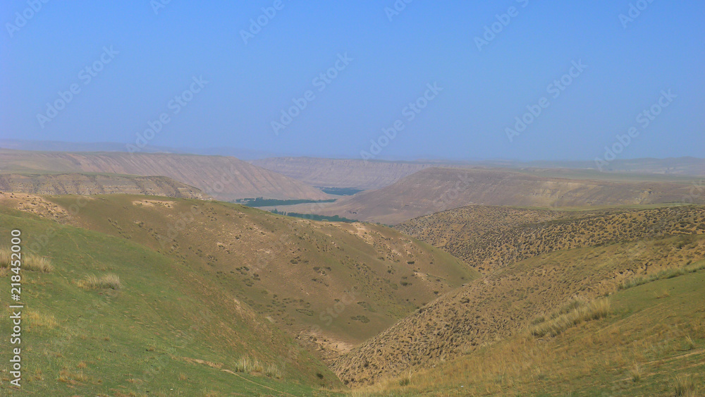 A Sketch of Hills covered with Grass