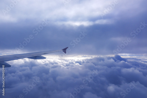 Photo of a Part of Airfoil Taken on the Airplane