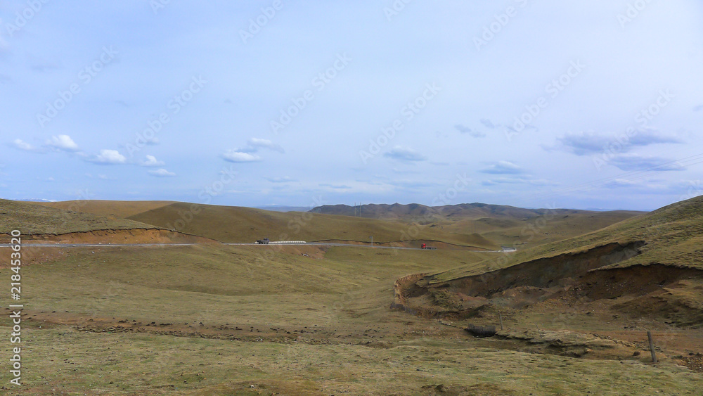 A Large Area of Grassland in China
