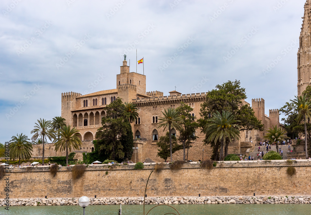 Royal Palace of La Almudaina in Palma de Mallorca - Balearic Islands, Spain
