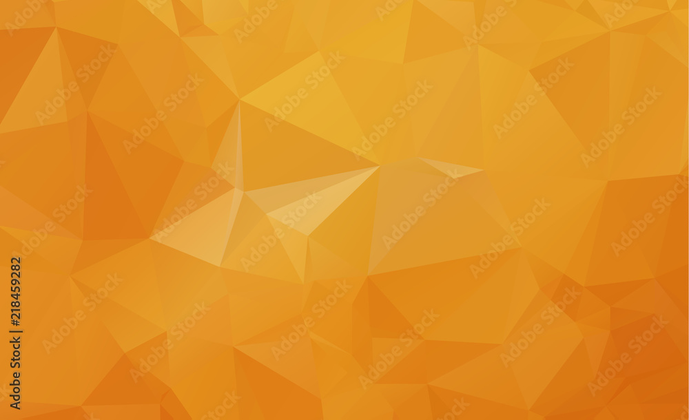 Light Orange vector Low poly crystal background. Polygon design pattern. Low poly illustration, low polygon background. Light Orange vector Low poly crystal background. Polygon design pattern. Low poly illustration, low polygon background.