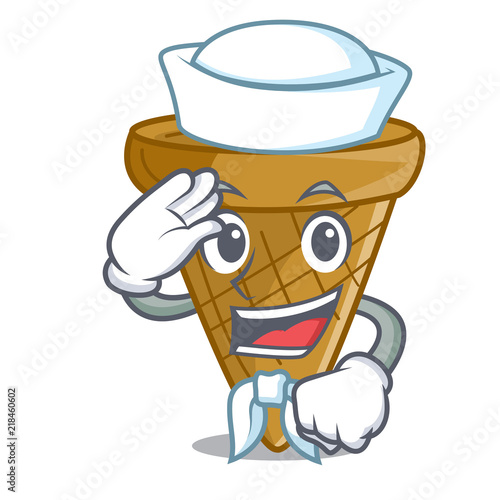 Sailor wafer cone character cartoon