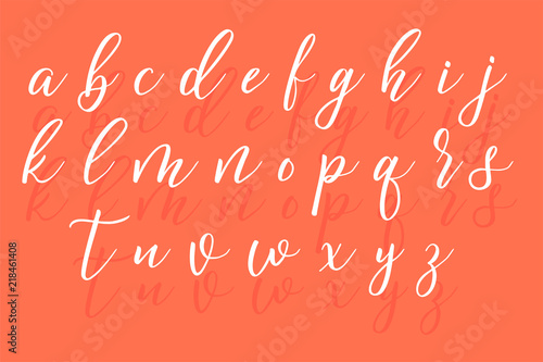 Hand drawn letters. Lettering and custom typography for your designs.Vector type