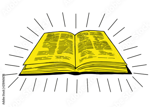 Open Book stock illustration