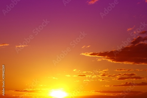marvellous toned sunset or sunrise clouds on the sky for using in design as background.
