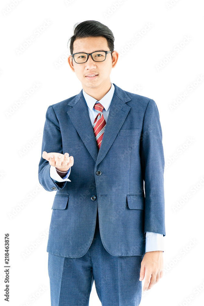 Businessman portrait in suit and wear glasses Businessman portrait in suit and wear glasses